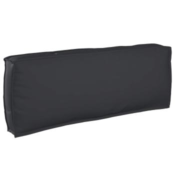 Pallet-Kissen-Set 2-teilig Anthrazit Polyester Wasserabweisend