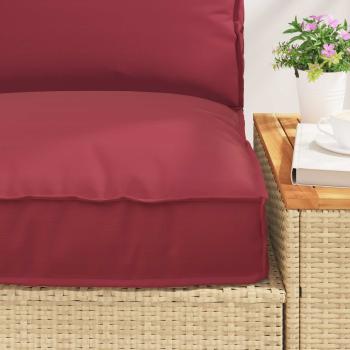 Palettkissen Set 2 Stück Grau Polyester Abnehmbare Bezüge