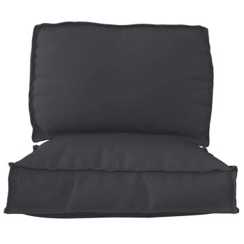 Pallet Kissen Set 2er Set Schwarz Polyester Rechteckig Modern