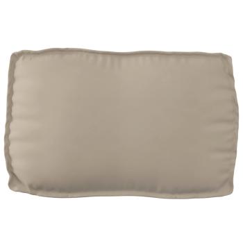 Palettenkissen Set 2-teilig Taupe Polyester Kissen Set