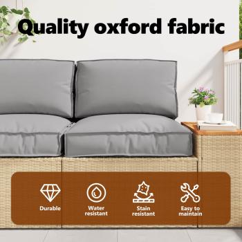 Palettenkissenset Oxford-Stoff Grau 80 x 80 x 52 cm