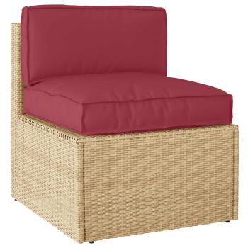 ARDEBO.de - Pallet-Kissen-Set Set aus 2 Beige Polyester Mittel Kissen-Set