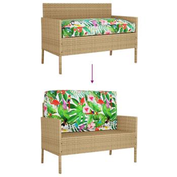 Pallet-Kissen-Set Set aus 2 Beige Polyester Mittel Kissen-Set