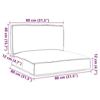 Pallet-Kissen-Set 2er Set Tropischer Dschungel Polyester Standard