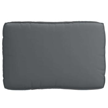Palettkissen Set 2er Set Anthrazit Polyester Standard