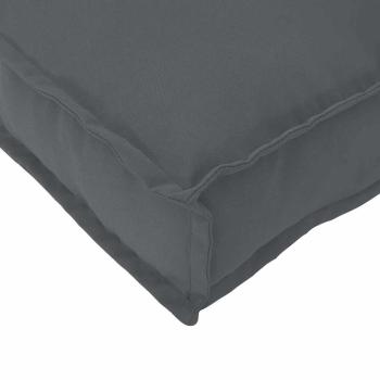 Palettkissen Set 2er Set Anthrazit Polyester Standard
