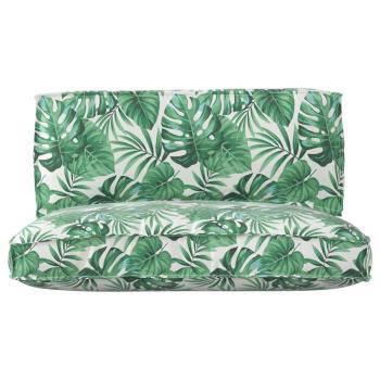 Pallet Kissen Set 2-teilig Blattmuster Polyester