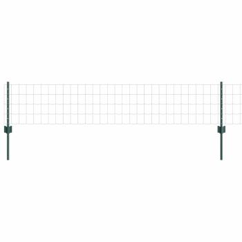 Euro-Zaunset Set aus 3 Grün Stahl 50 x 0,4 m Robust
