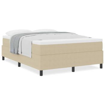 Boxspringbett mit Matratze Lichtgrün Grau 140x200 cm Cord-Stoff