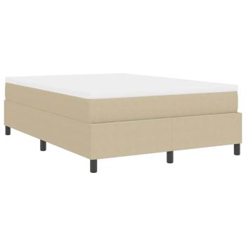 Boxspringbett mit Matratze Lichtgrün Grau 140x200 cm Cord-Stoff