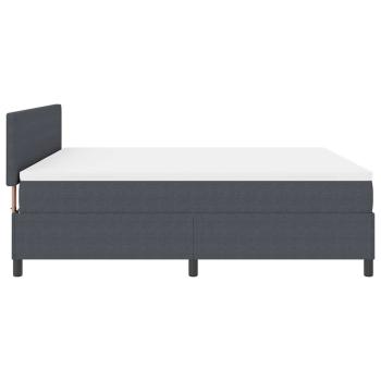 Boxspringbett mit Matratze Dunkelgrau Super King Cordstoff