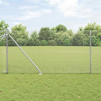 ARDEBO.de - Zaunpfahlset Set aus 2 Verzinkter Stahl 25 x 1 m Robust