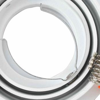 Einbaustrahler 6 Stück Rund GU10 Weiß Ø91 mm