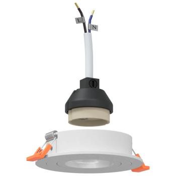 Einbau-Spots 24 Stk Rund GU10 Weiß Ø91 mm