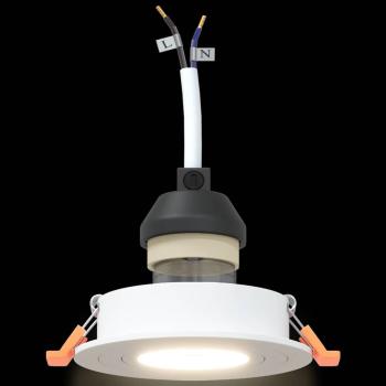 Einbau-Spots 24 Stk Rund GU10 Weiß Ø91 mm