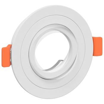 Einbau-Spots 24 Stk Rund GU10 Weiß Ø91 mm