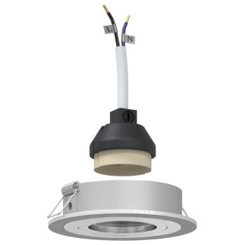 Einbau-Spotlights 24 Stück Rund GU10 Silber Ø91 mm