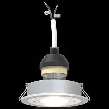 Einbau-Spotlights 24 Stück Rund GU10 Silber Ø91 mm