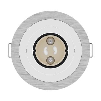 Einbau-Spotlights 24 Stück Rund GU10 Silber Ø91 mm