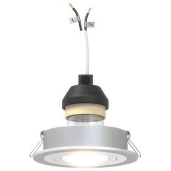 Einbau-Spotlights 24 Stück Rund GU10 Silber Ø91 mm
