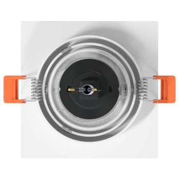 Eingebaute Strahler 12 Stück Quadratisch GU10 Weiß 91x91 mm