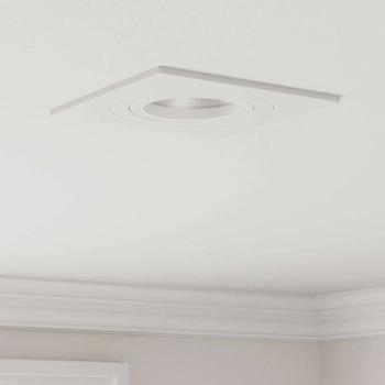 ARDEBO.de - Einbau-Strahler 24 Stück Quadratisch GU10 Weiß 91x91 mm