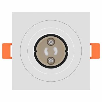 Einbau-Strahler 24 Stück Quadratisch GU10 Weiß 91x91 mm