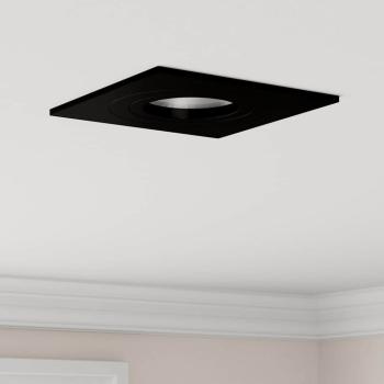 ARDEBO.de - Einbau-Spotlights 24 Stück Quadratisch GU10 Schwarz 91x91 mm