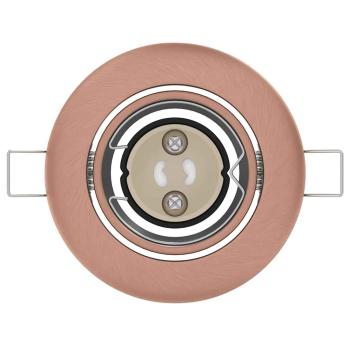 Einbaustrahler 24 Stück Rund GU10 Kupfer Ø90 mm Stahl