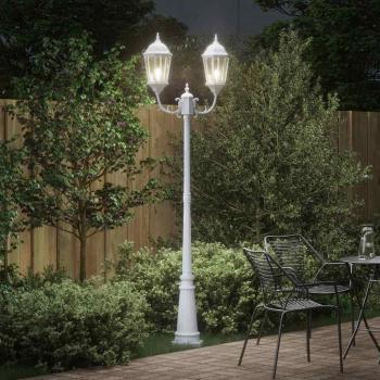 Gartenlaterne Weiß Aluminium 68 x 20 x 235 cm Langlebig