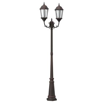 Gartenlichtmast Bronze Aluminium 68 x 20 x 235 cm Gartenlichtmast