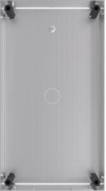 ARDEBO.de Hager REW306X Unterputz-Gehäuse für intercom mono, 1 Taste, 235x130x55mm, Edelstahl