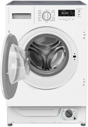 Amica EWA 34660 W 8kg Einbauwaschmaschine, 60 cm breit, 1400 U/Min, AquaStopp, 16 Programme, AutoSensor Mengenautomatik, weiß