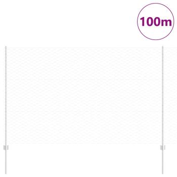 Zaunpfosten 22 Stück U-Kanal 150 cm Verzinkter Stahl, Sechseckzaun 1,5x100 m Verzinkter Stahl