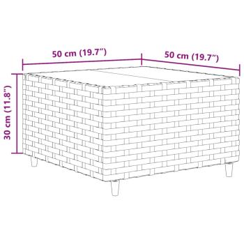 5-tlg. Garten-Lounge-Set mit Kissen Schwarz Poly Rattan