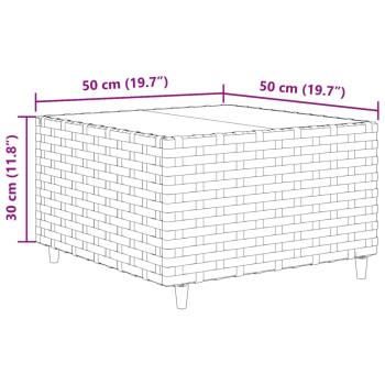 9-tlg. Garten-Lounge-Set mit Kissen Schwarz Poly Rattan