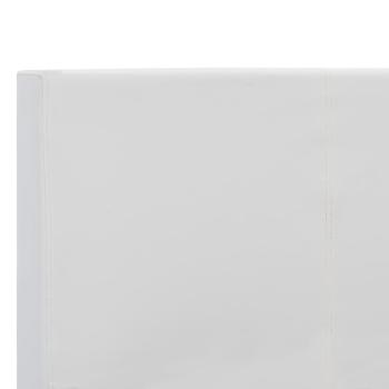 Bettgestell Weiß Kunstleder 180x200 cm