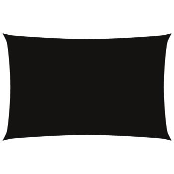 Sonnensegel Oxford-Gewebe Rechteckig 5x8 m Schwarz