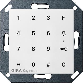 ARDEBO.de Gira 260527 Keyless In Codetastatur, System 55, reinweiß seidenmatt