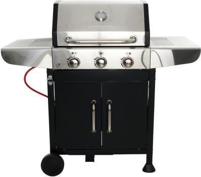 ProfiCook PC-GG 1310 Gasgrill, 3 Heizzonen, 56 x 43 cm große Grillfläche, Edelstahl (501310)