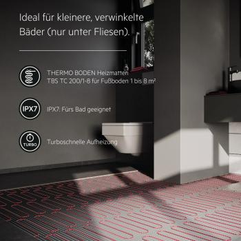 AEG Turbo Thermo Boden TBS TC 200/4, elektrische Fußbodenheizung, 4 m², 200 W/m² (205814)