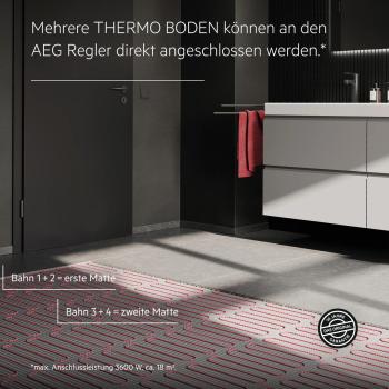 AEG Turbo Thermo Boden TBS TC 200/4, elektrische Fußbodenheizung, 4 m², 200 W/m² (205814)