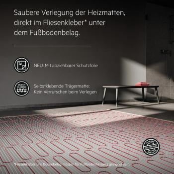 AEG Turbo Thermo Boden TBS TC 200/4, elektrische Fußbodenheizung, 4 m², 200 W/m² (205814)