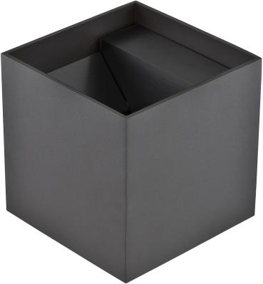 ARDEBO.de EVN CUBE LED Wandleuchte, 2-flmg. (up + down), IP54, 220-240V, 2x6W, 3000K, 2x400lm, anthrazit (L54121502RE)