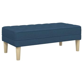 2-teiliges Sofa Set mit Kissen Blau Stoff