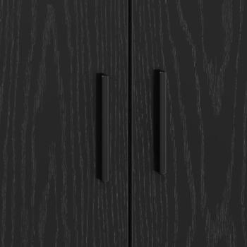 Stauraumbettgestell Schwarz Eiche 100x200 cm
