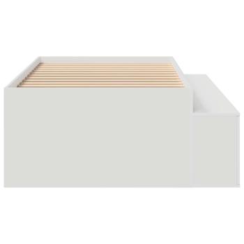 Stauraumbettgestell Weiß 90x200 cm