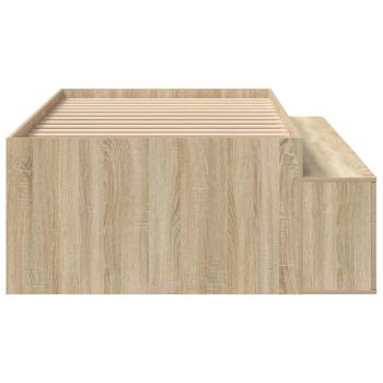 Stauraum Bettgestell Sonoma Eiche 90x200 cm