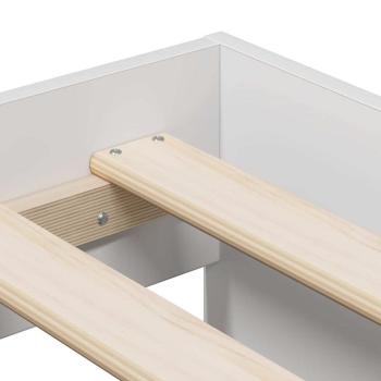 Stauraum Bettgestell Weiß 80x200 cm