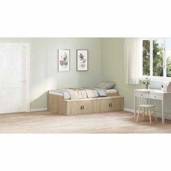 Stauraum Bettgestell Sonoma Eiche 80x200 cm